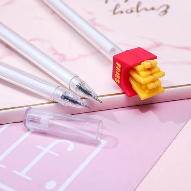 Мультфильм cola burger Западная пищевая игла гелевая ручка креативный фаст фуд черная