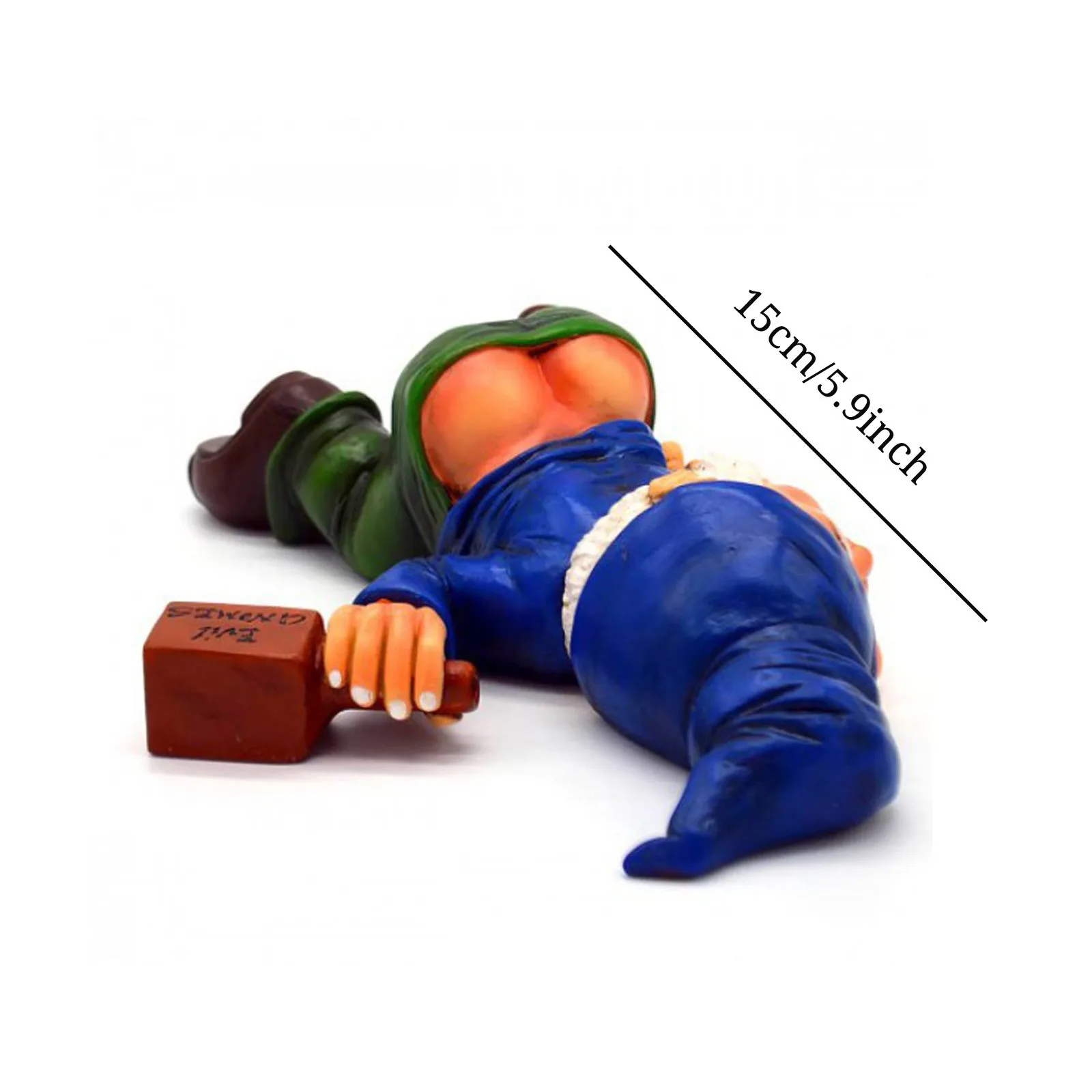 Садовая декорация архитектуры "Креативный пьяный гном" декоративная статуя из смолы "Милый".