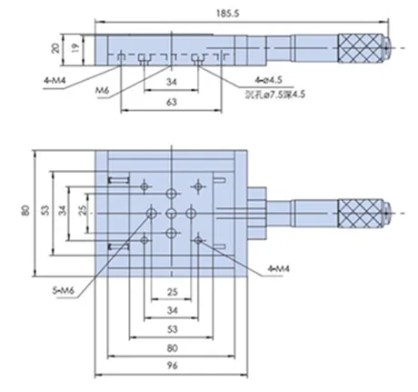 Стол с ручным переводом Y131TM25M стол слайд тонкой регулировкой