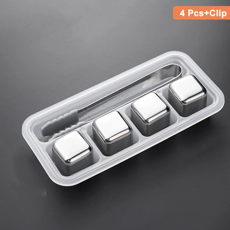 Кубики для льда из нержавеющей стали 304 быстрое замороженное искусство