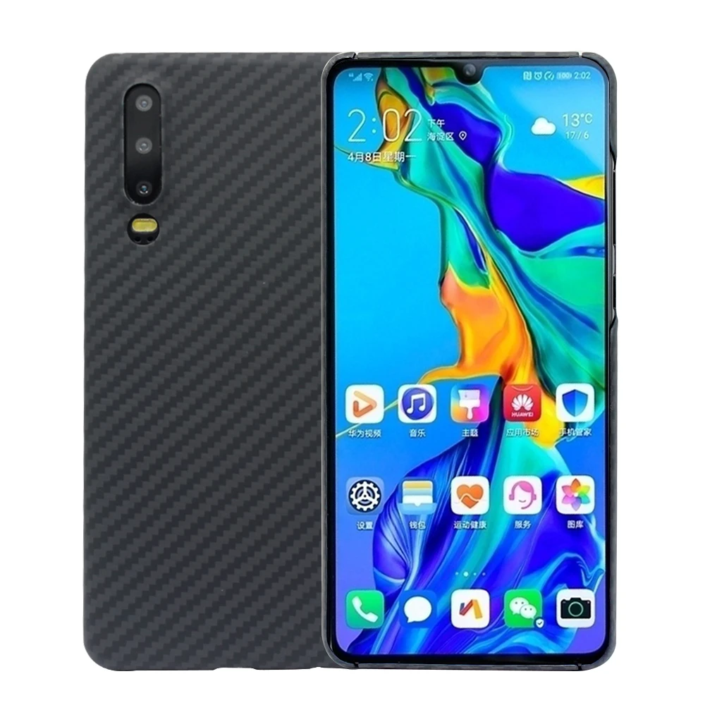 Чехол из углеродного волокна для HuaWei P40 Pro Plus P20 P30 Mate 20 30 20X Ультратонкий Роскошный