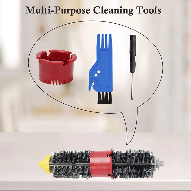 

Replacement Parts Accessories Kit for IRobot Roomba 500 600 Series 6Filter 8 Side Brush 3 Bristle & 3 Beater Brush