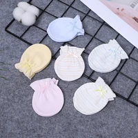 new newborn baby anti scratch gloves cotton breathable bamboo fiber foot covers baby anti scratch gloves