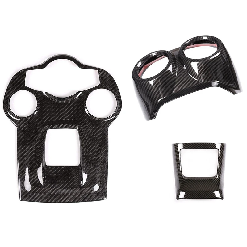 

Декоративная рамка для заднего выхлопного отверстия автомобиля с рамой переключения передач из настоящего углеродного волокна