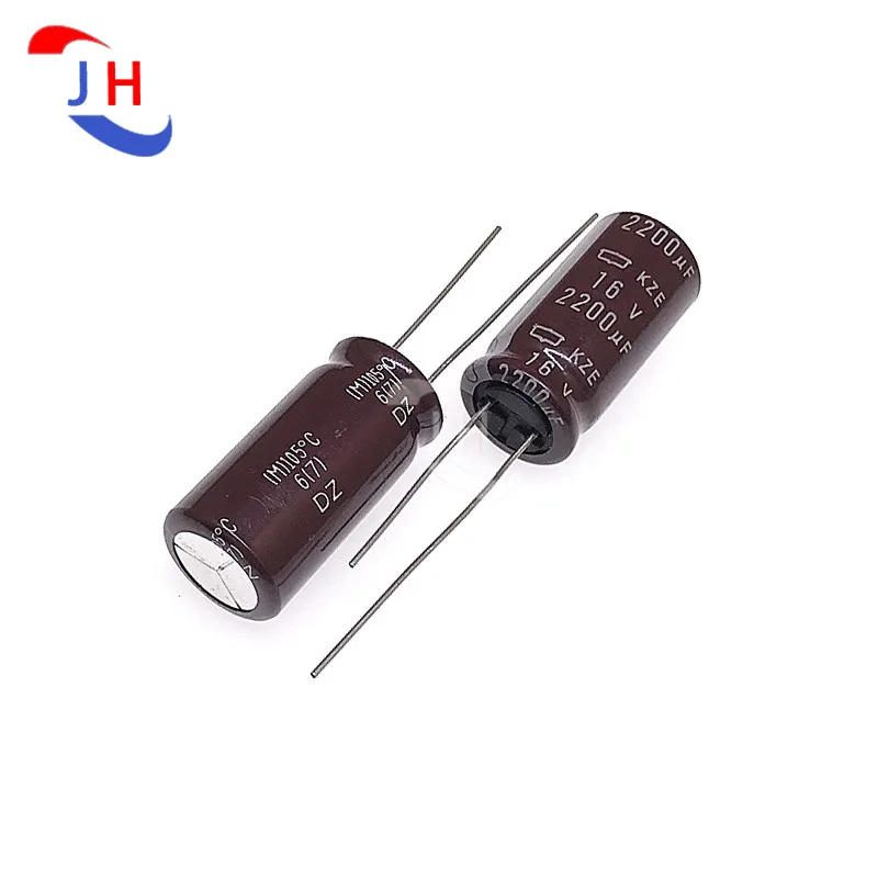 

10PCS Electrolytic Capacitor 16v2200uf 12.5*25 KZE High Frequency And Long Life 16V 2200UF