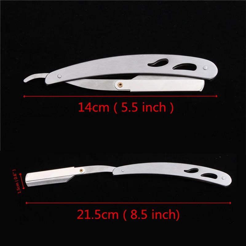 

1PCs Men Straight Barber Edge Steel Folding Shaving Knife Hair Removal Tools Shaving Razor Holder Shaving Accessories