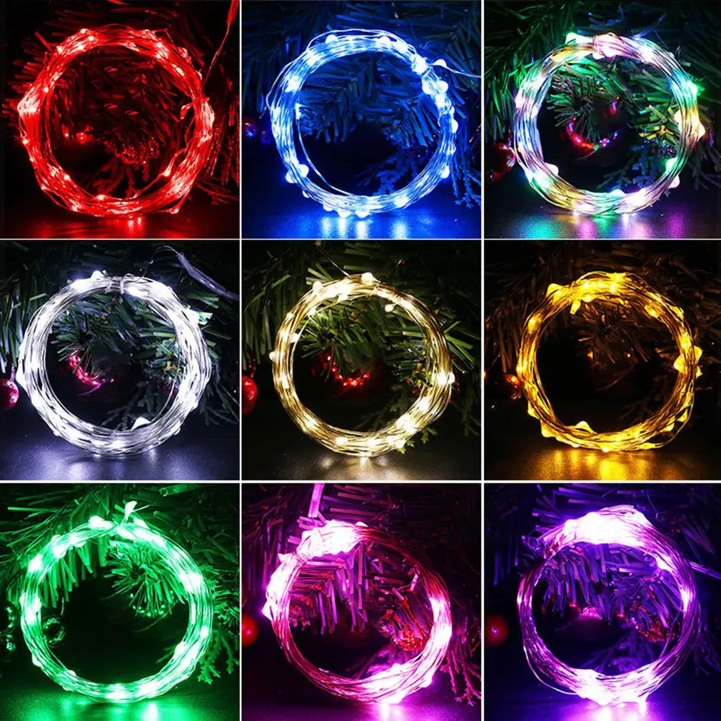 10 м 100 Светодиодная Праздничная гирлянда из светильник шнура Usb с пультом