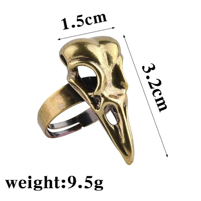 Специальный Птица Череп кольцо с изображением ворона в стиле панк ювелирные