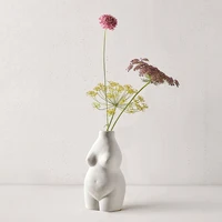 torso vase plump femal body sculpture flower arrangement art design resin craft photographic props bust nude torso bottle