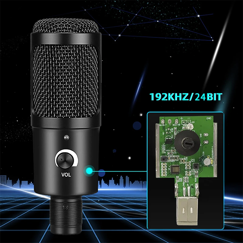 cella m1 pro usb condenser microphone 192khz24 bit for pc streaming gaming computer and youtube recording with tripod stand free global shipping