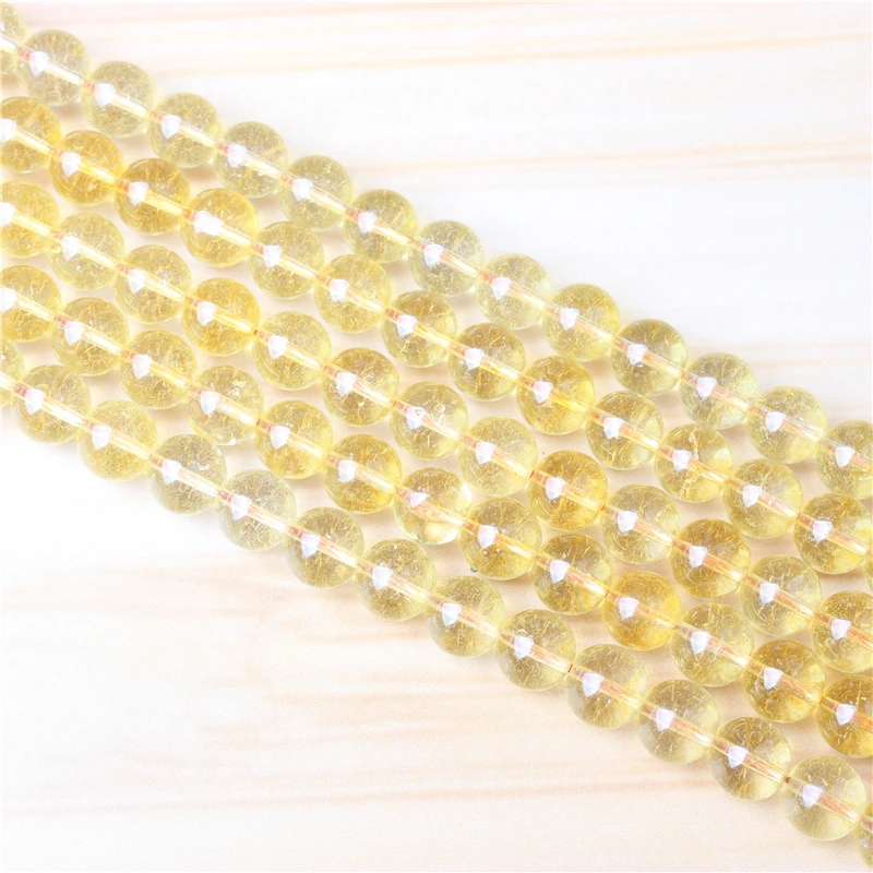 Цитрин 4/6/8/10 мм Натуральный камень бусинки круглые бусины Spacer Ювелирные изделия