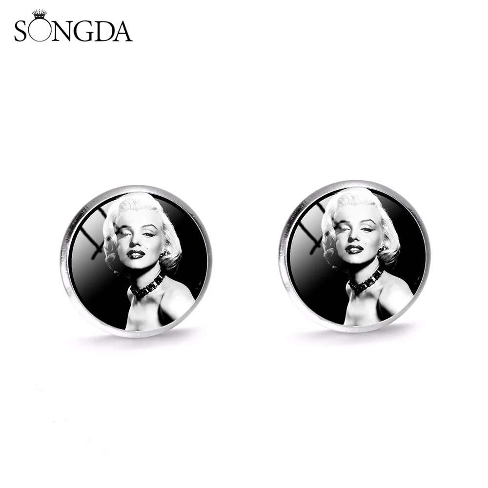 Серьги гвоздики в виде привлекательной звезды из фильма Красивая Мэрилин Монро