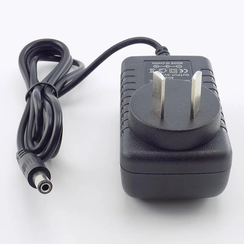 

AC DC 5V 1A 1000ma Adapter Power Supply Adaptor EU AU US PLUG 5.5MM*2.1mm Wall Charger for CCTV Camera Led Strip Light Lamp