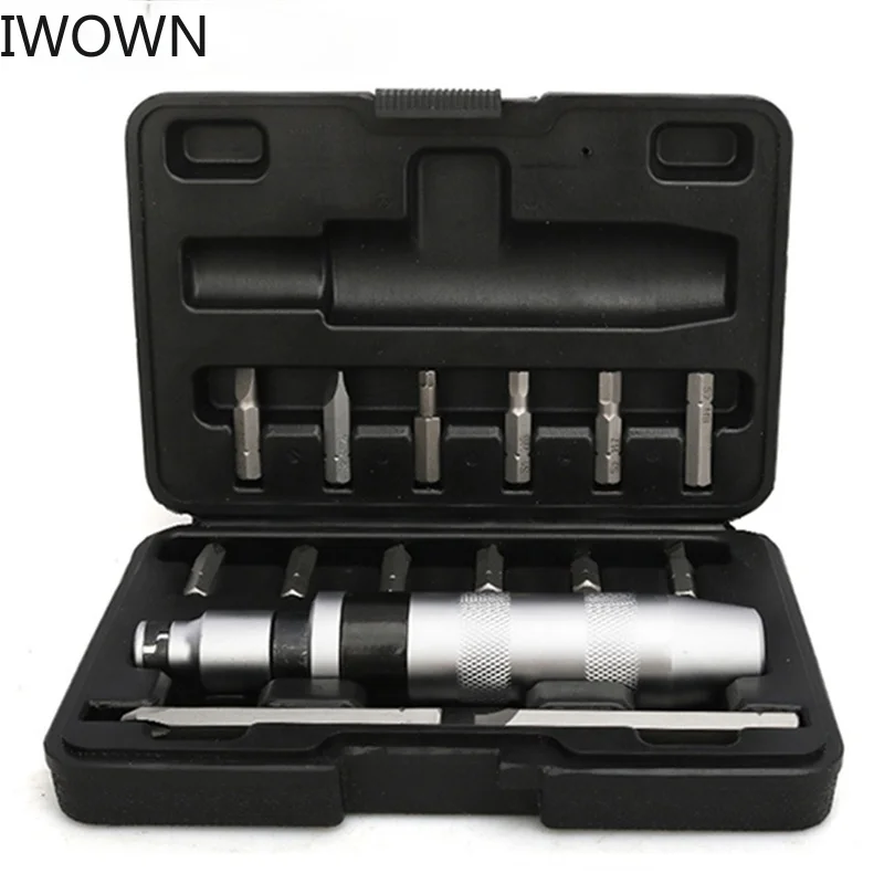 

IWOWN 15Pcs Impact Screwdriver Set Metric S2 Alloy Steel Slotted Phillips Hex Screw Bits Kits For Repair Device Hand Tools