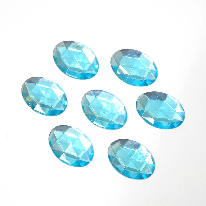 30 шт./лот оптовая цена 18x25 мм овальные Свадебные Стразы Кристалл акриловые