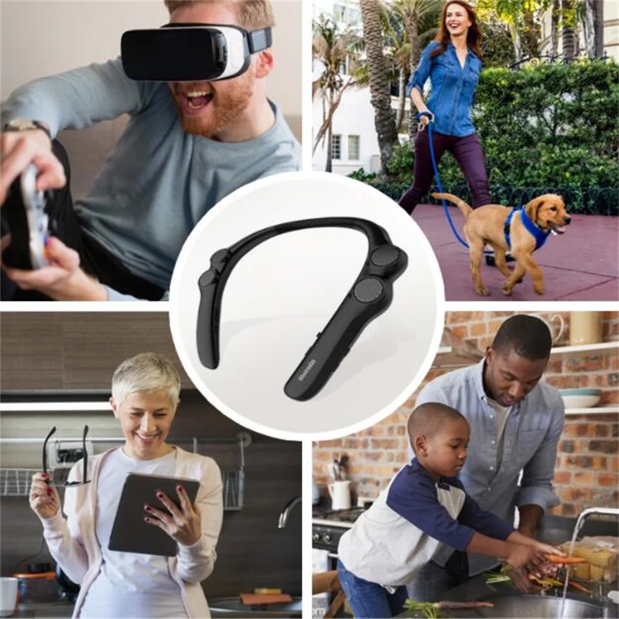 Портативная Bluetooth-колонка для спорта с 10 часами воспроизведения, креплением на шею, мини-сабвуфером и Hi-Fi звуком (art.: 3920db28a27f5) - 3920db28a27f5