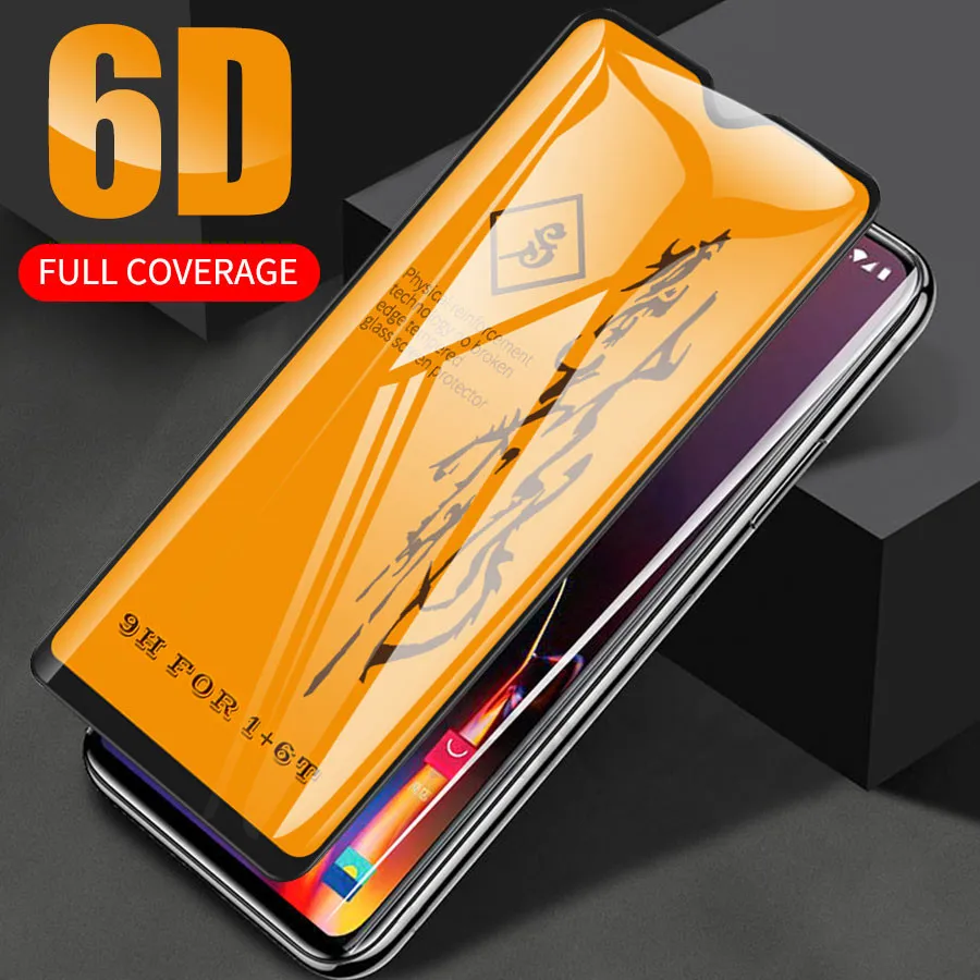 6D полное клеевое покрытие защитное стекло для OnePlus 7 закаленное Oneplus защитная