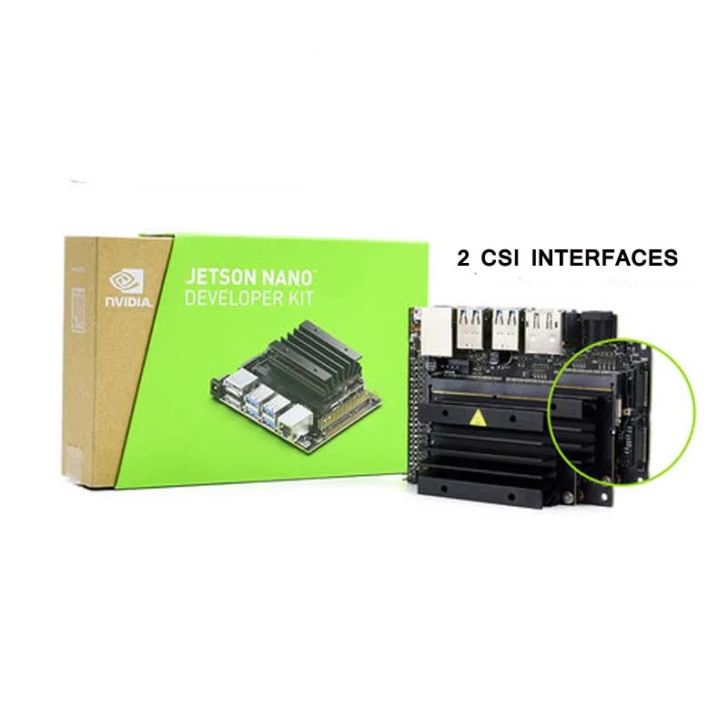 Плата для разработки искусственного интеллекта NVIDIA Jetson Nano B01 AI 2CH CSI | Компьютеры и