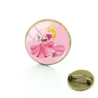 Брошь Disney Aisha и принцесса Анна брошь ювелирные изделия стеклянный кабошон купол со вкусом брошь ювелирные изделия для друзей