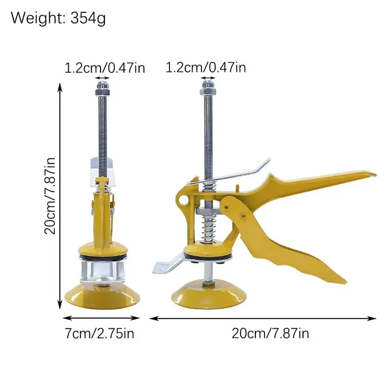

1/3 Columns Tile Height Locator Labor-Saving Wall Tile Lifter Adjustable Leveling Jack Regulator Steel Height Positioning Tools