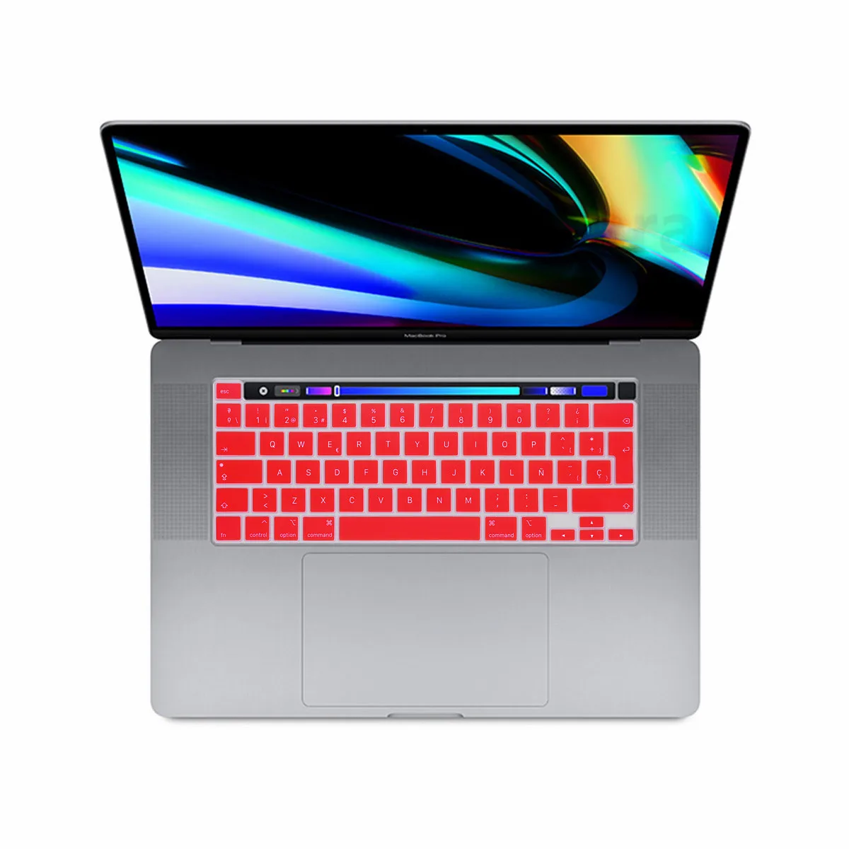 Мягкий силиконовый чехол для клавиатуры Macbook Pro 13 2020 M1 Chip A2338 защита с испанской и