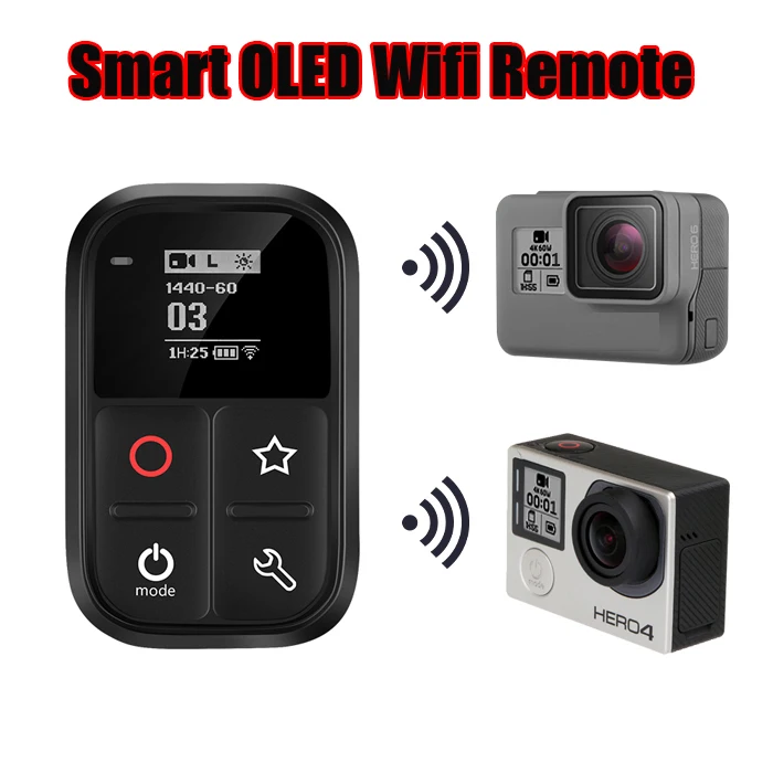 Продажа Пульт дистанционного управления для камеры GoPro Hero 7 8, водонепроницаемый, 60 м, Wi-Fi