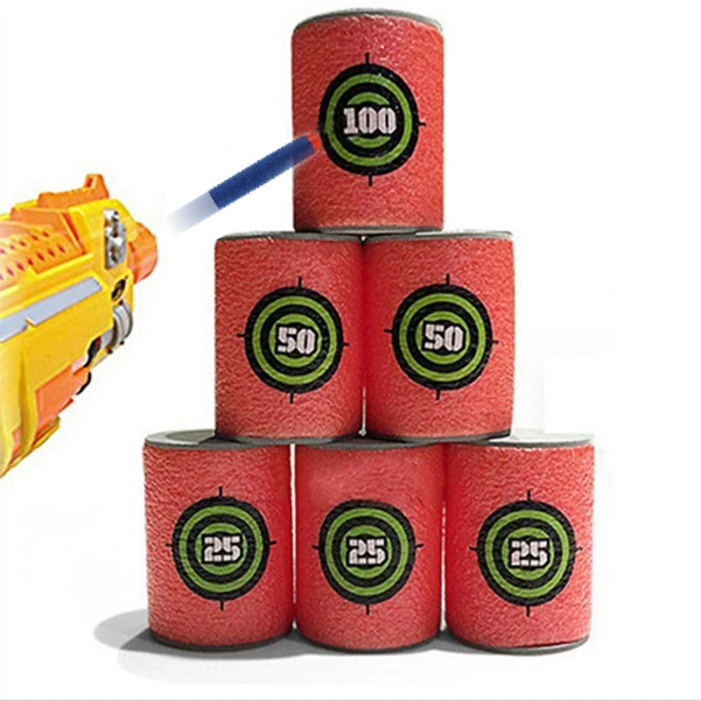 

30pcs/set 4.5*6cm Plastic EVA Soft Bullet Gun Shooting Targets Blasters Toy Sport Shooting For Nerf Guns Toys