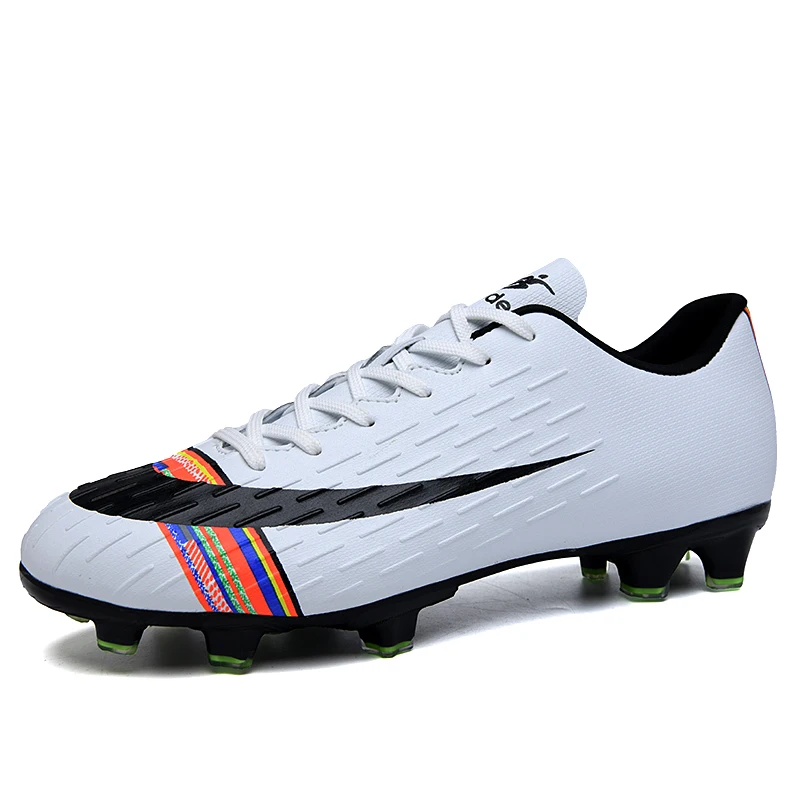 Новое поступление Superfly VI 360 Elite FG KJ 6 XII 12 CR7 Ronaldo Neymar мужские и женские мальчики высокие футбольные бутсы - Цвет: Белый