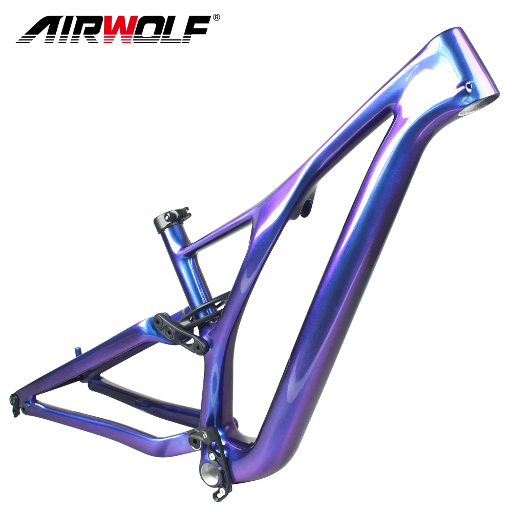 

Chameleon 29er Carbon Mtb Frameset Full Suspension Rear Shock 190*40mm or 210*50-55mm Racing Mountain Bike Frame Carbon Bicycle