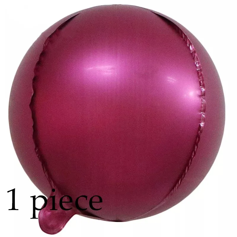 1pc Burgundy 4d foil 30 шт. 5/10/12-дюймовый бордовый жемчужно-белый латексные шары, гелий цвет красного вина для праздника вечерние для девичника, свадьбы, дня рождения, Декор - Цвет: 1pc Burgundy 4d foil