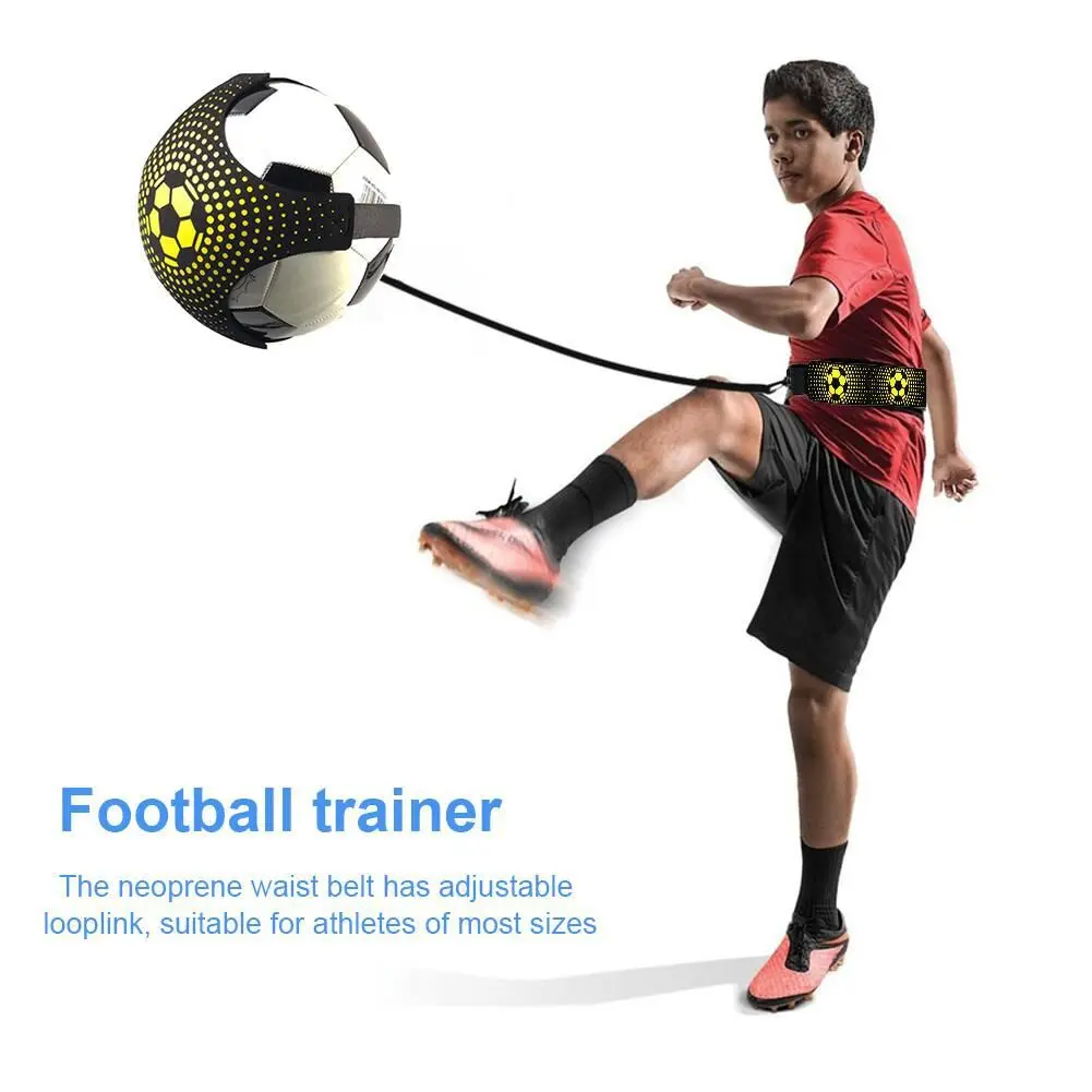 

Детский тренировочный пояс для футбола, устройство для тренировки соло с одним пинанием, детский вспомогательный браслет, аксессуары для ф...