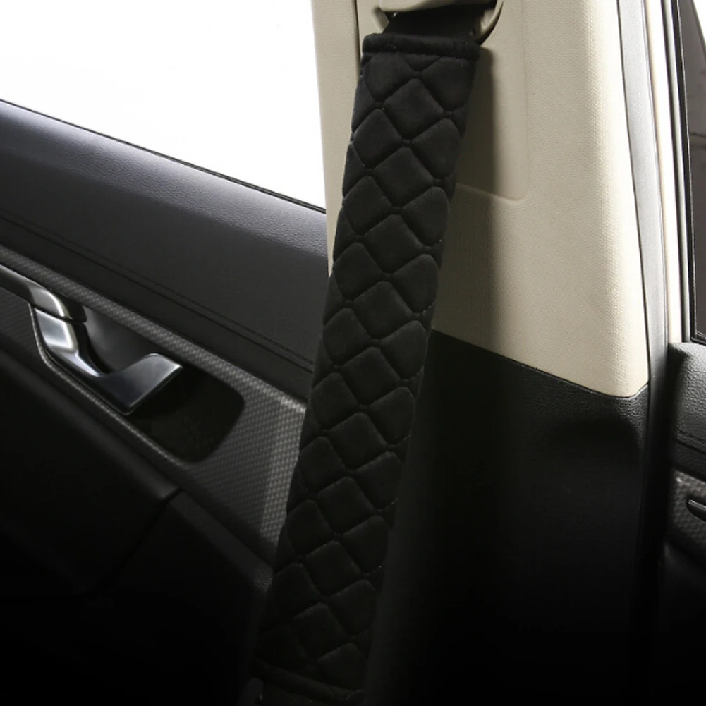 2pcs Non Slip Car Seat Belt Cover Soft Comfortable Auto Seatbelt Safety Belt Shoulder Pad Adults Kids Car Interior Accessories