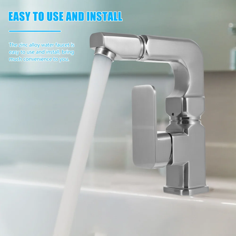 

1pc Bathroom Kitchen Single Outlet Rotatable Hot Cold Water