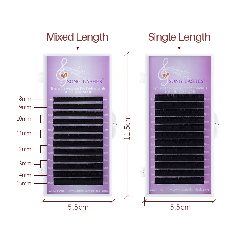 Ресницы для наращивания SONG LASHES по оптовой цене накладные ресницы салона