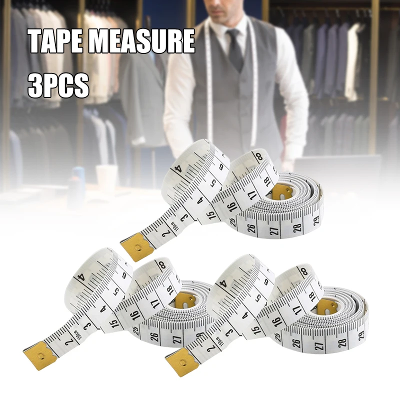 

150CM Soft Tape Measure Multipurpose Double-Sided Graduated Tape Practical Sewing Measuring Tool Tape Measure Rulers QJY99