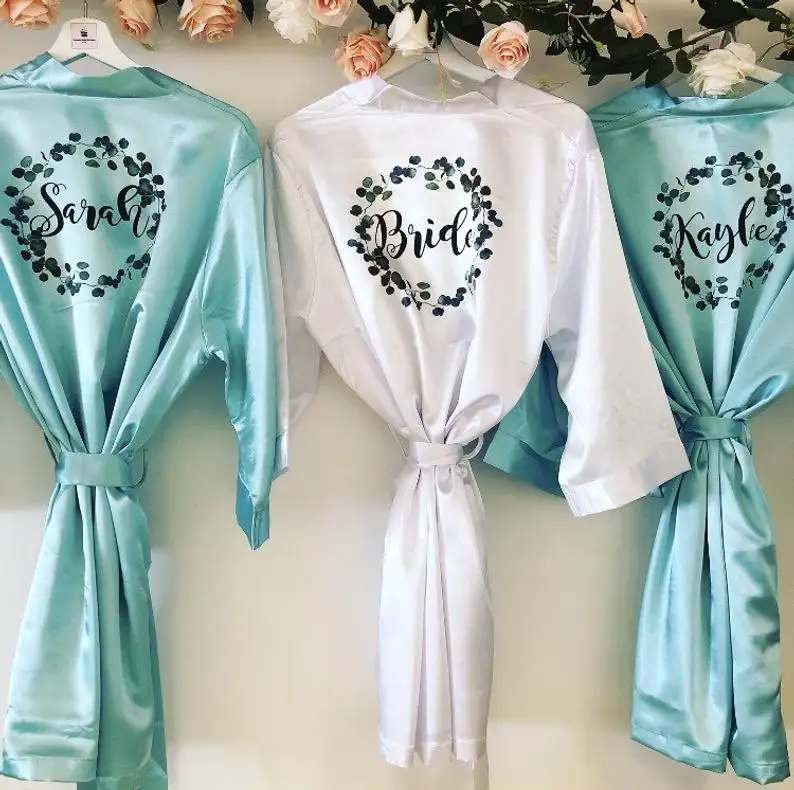 Индивидуальный халат подружки невесты индивидуальный женский наряд для