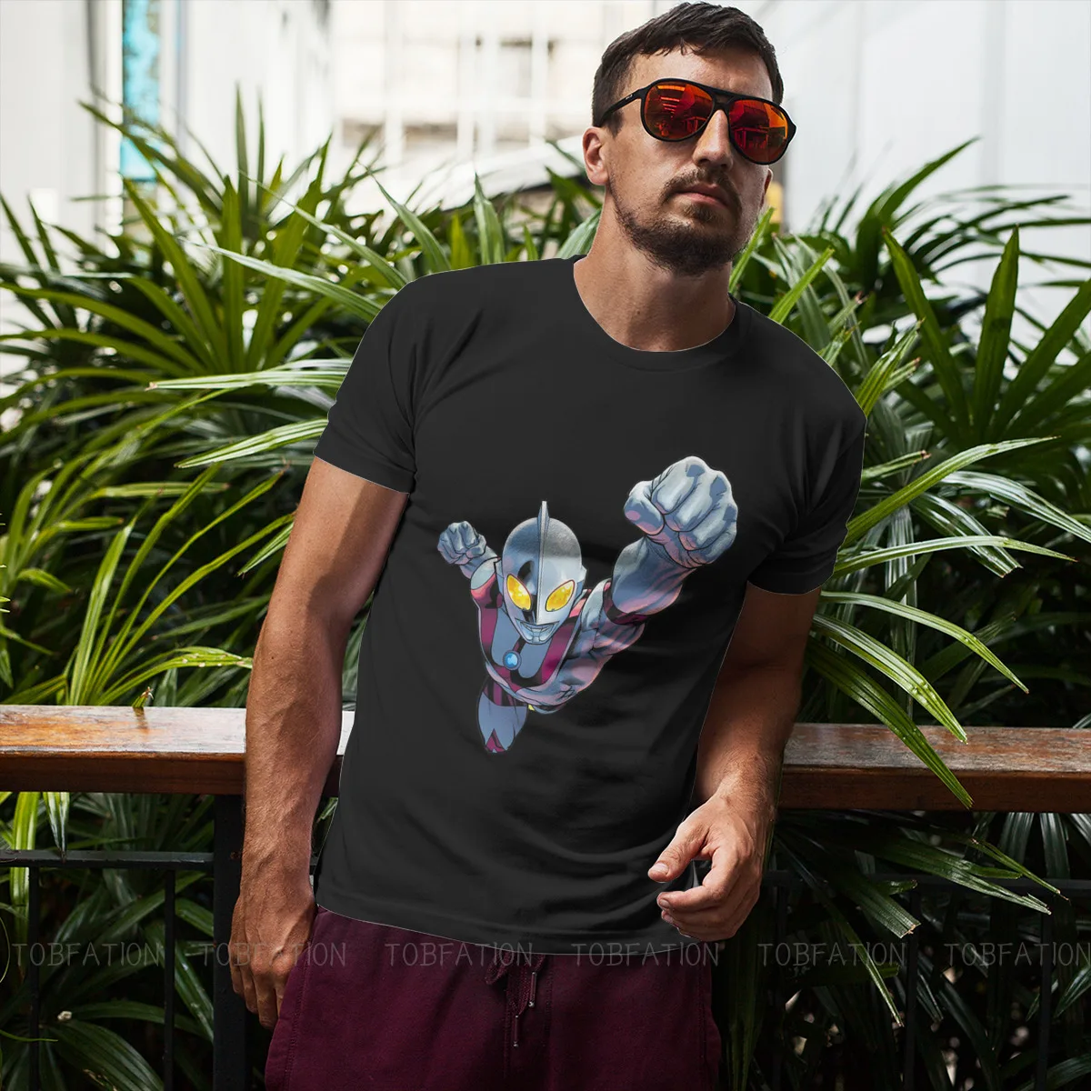 Классическая футболка Ультрамен Тига с японским супергероем кайдзю