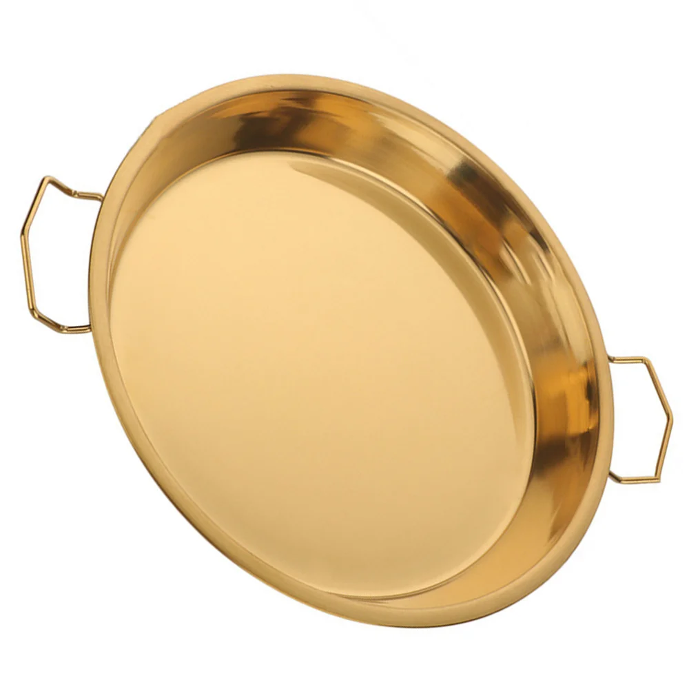 

Stainless Steel Pan Cold Noodle Making Plate Steamed Rice Tray Cake Dish