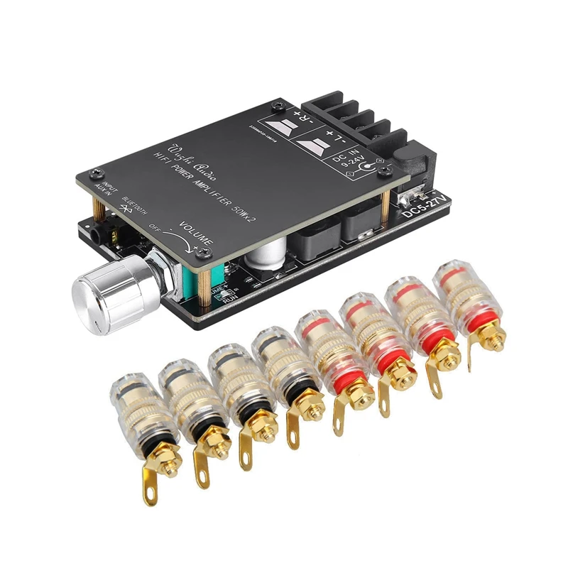 2 комплекта аксессуаров: 1 комплект 4 мм связывающей клеммы для усилителя динамика