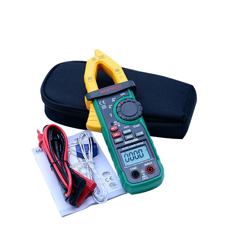 Mastech MS2109A цифровой зажим постоянного и переменного тока с автоматическим выбором