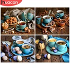 HUACAN DIY рамка краска по номеру кофейная чашка для взрослых картина по номерам пейзаж Акриловая Краска на холсте украшение дома