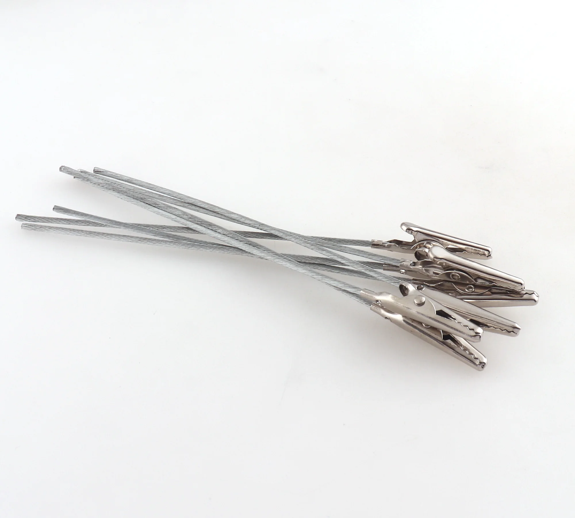 

6inch Silver Alligator clip with teeth 10pcs Alligator Clamps metal Alligator Clamps wires card photo clips DIY gift