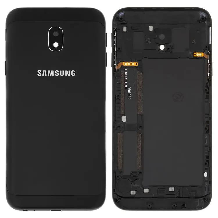 Запасная задняя крышка батарейного отсека совместимая с Samsung J330F Galaxy J3 (2017) (с