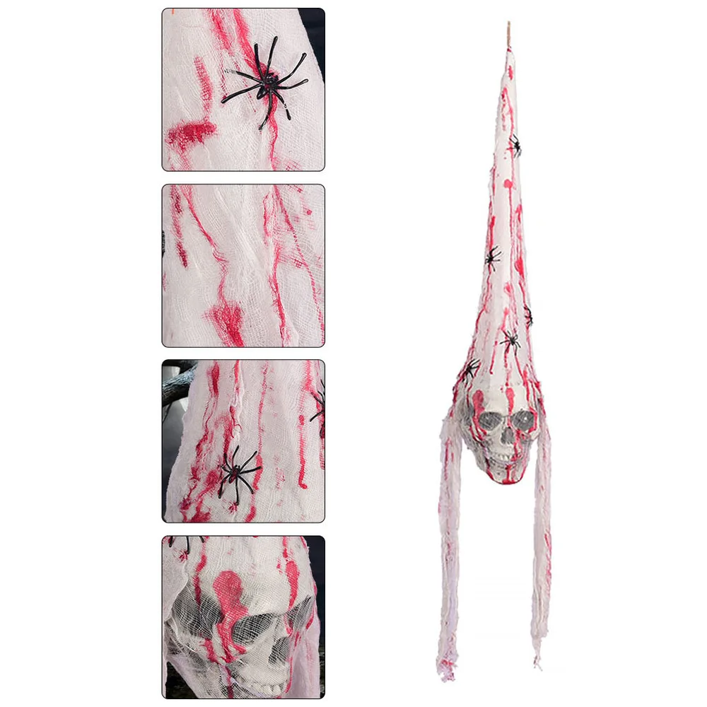 

1Pc Blood-skull Decor Scary Adornment Decor Scene Decor (White)