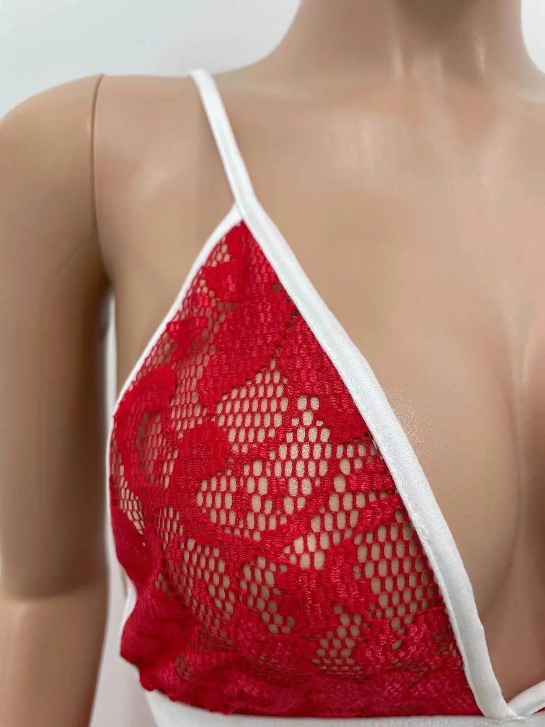 

Summer 2021 Lace 2 Piece Set Sexy Deep V Neck Backless Crop Top + Shorts See Through Bodycon Night Club Two Piece Set Outfits