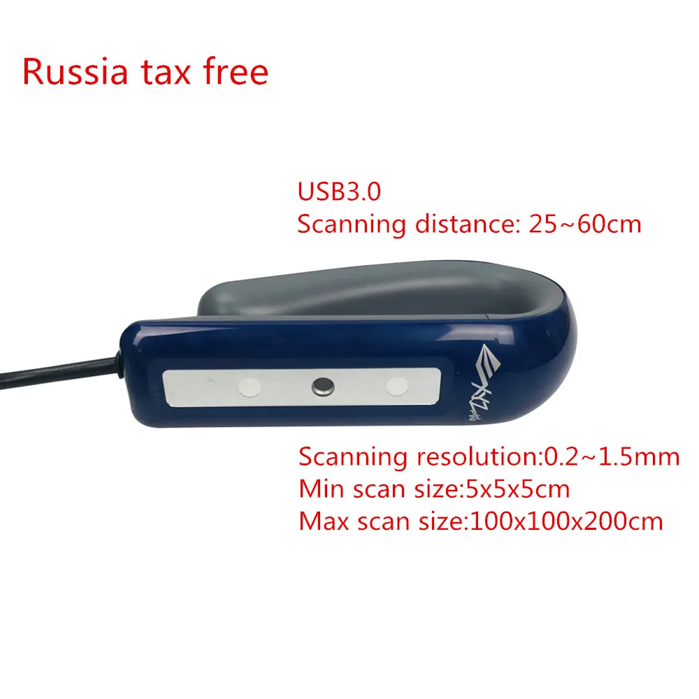 

3D scanner 2.0 version High Precision SENSE 2 hand-held scanner 3d multi-colour 3d human body made by 3d systems Russia tax free