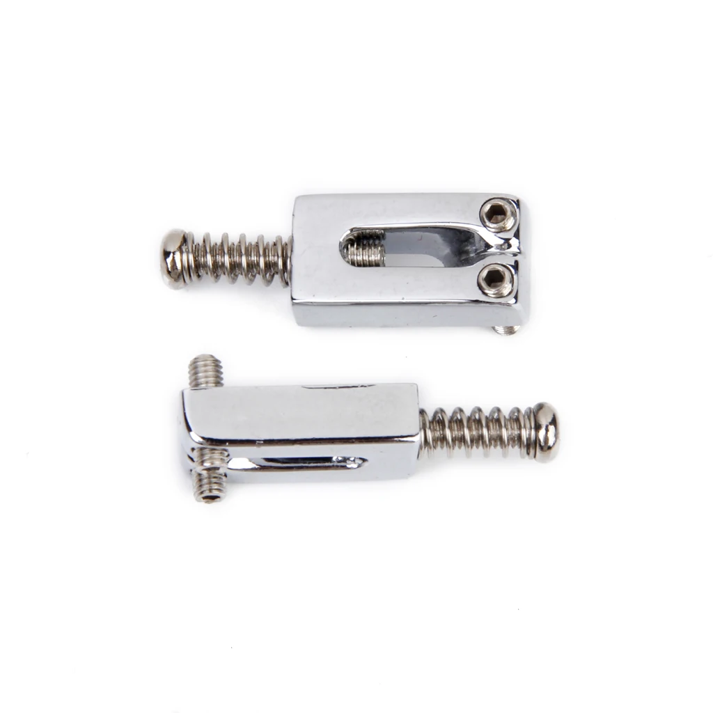 

6pcs Chrome Plated Bridge Saddles Parts for caster Electric Guitar
