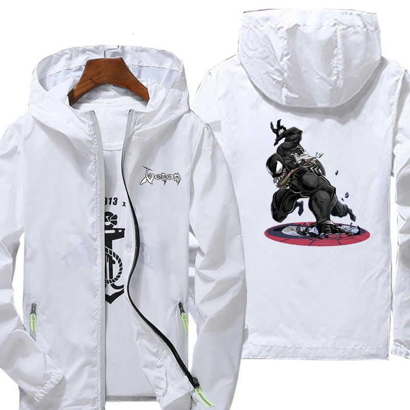 

Водонепроницаемая Повседневная куртка с капюшоном, на молнии