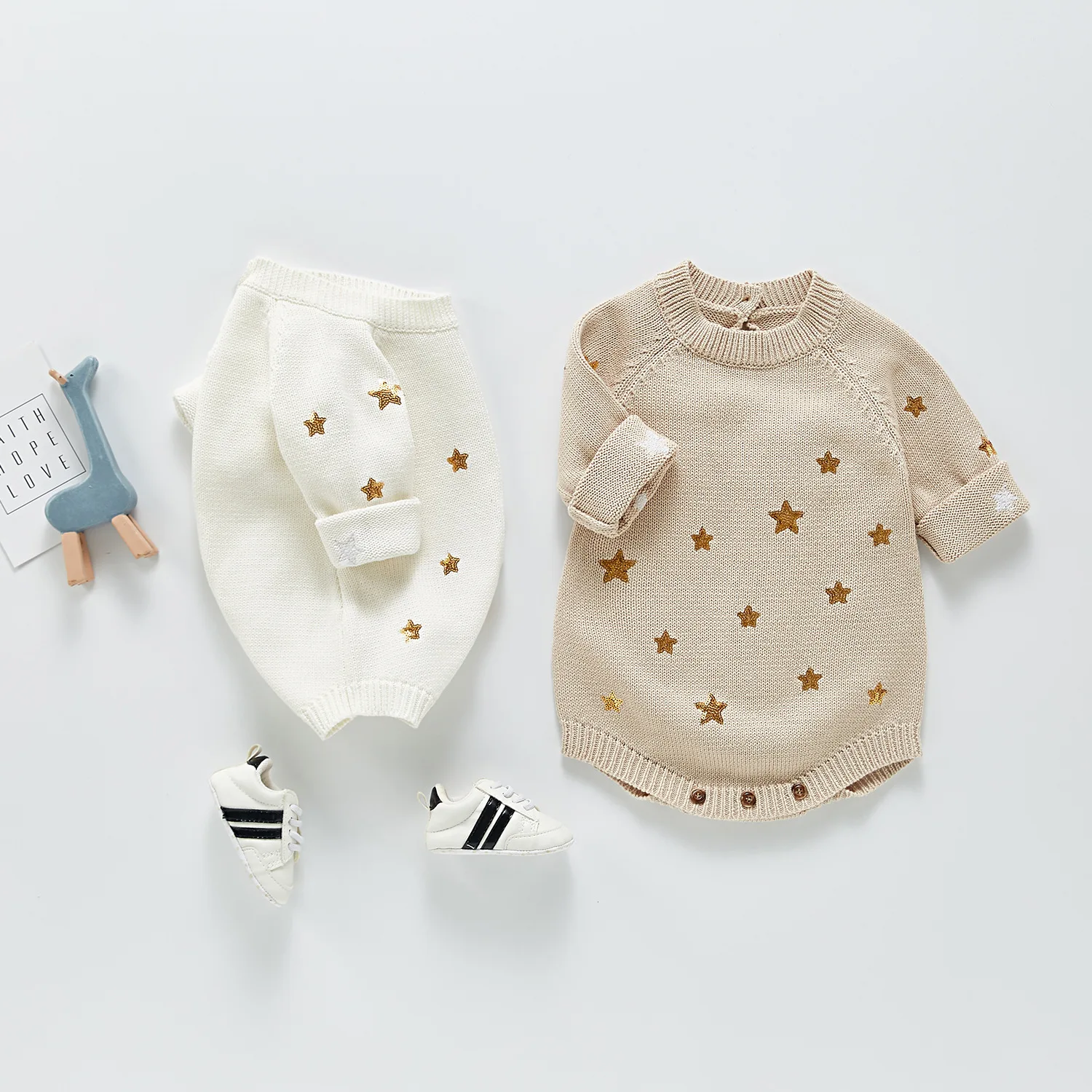 

Spring Summer New Girl Clothes Kids Long Sleeve Clothing Baby Newborn O-neck Jumpsuit Girls Cotton Knitted Bodysuit 0-3 Years