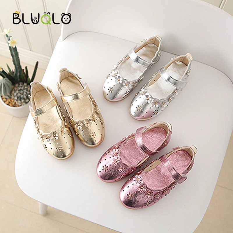 Детские сандалии с цветочным узором водонепроницаемые Нескользящие туфли для